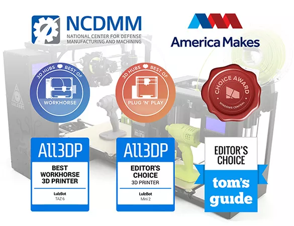 National Center For Defense Manufacturing And Machining, ALL3DP Best Workhorse 3D Printer awards